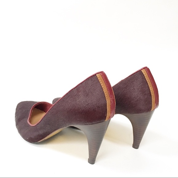 Nanette Lepore ‘Play Me’ Pump Wine Calf Hair 7.5 - Picture 10 of 16